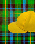 KABURU『YELLOW Tartan』鮮やかな黄色のタータンチェックの5パネルキャップ