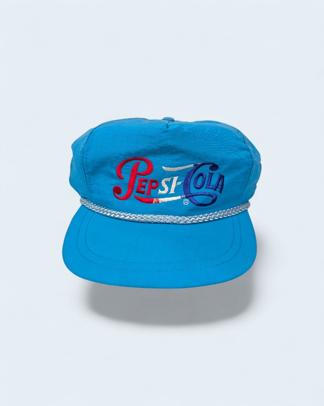 KABURU vintage『Pepsi』ターコイズのロープキャップ。Pepsi-Colaのクラシックロゴ刺繍